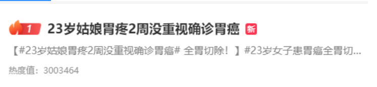 23歲姑娘胃疼2周沒重視，結(jié)果竟查出胃癌！80%的早期胃癌，沒有明顯癥狀，但這個(gè)檢查可以幫你揪出來！