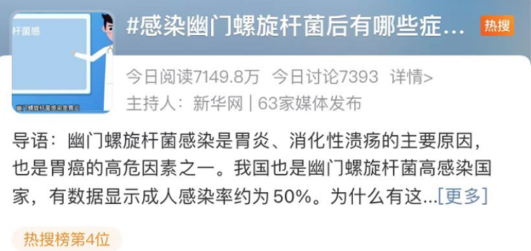 “1臭、1酸、1痛”出現(xiàn)，一查竟是幽門螺桿菌感染，切莫一拖再拖！